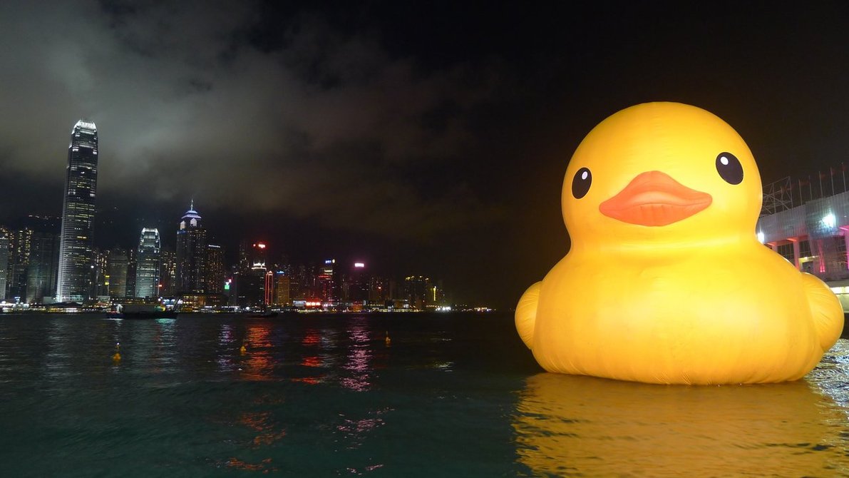 Hong Kong   Giant Rubber Duck by livenover on