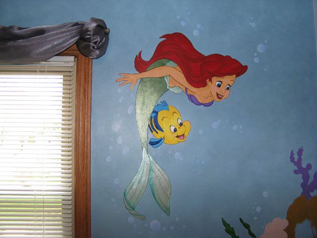 Little Mermaid Room Ideas Mural