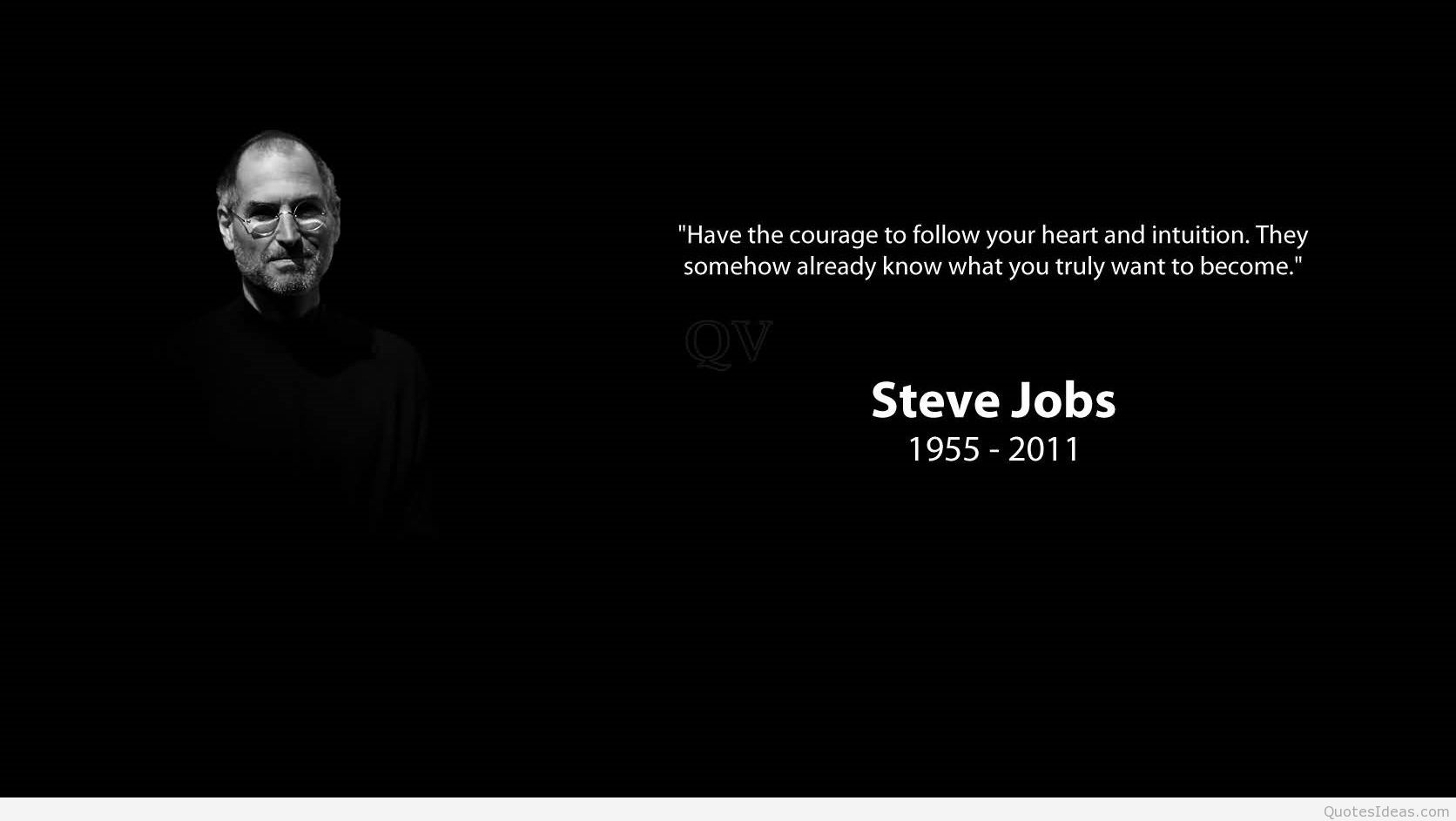 Courage Steve Jobs Wallpaper Quote Pintast