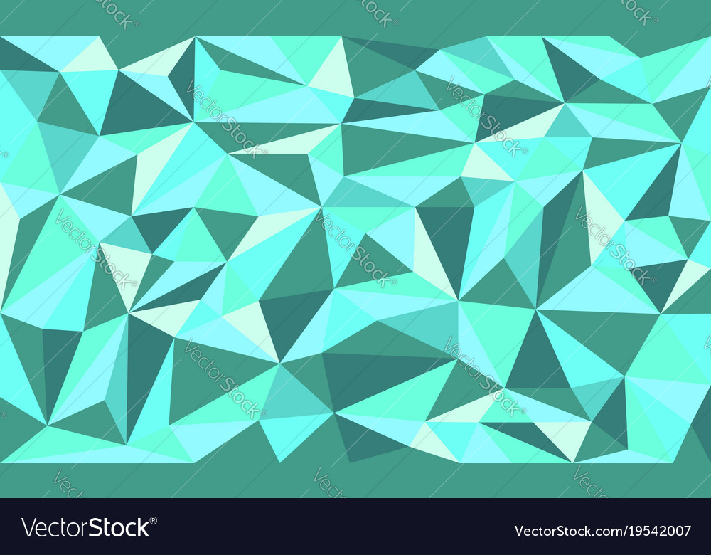 Emerald Tosca Low Poly Art Background Royalty Vector