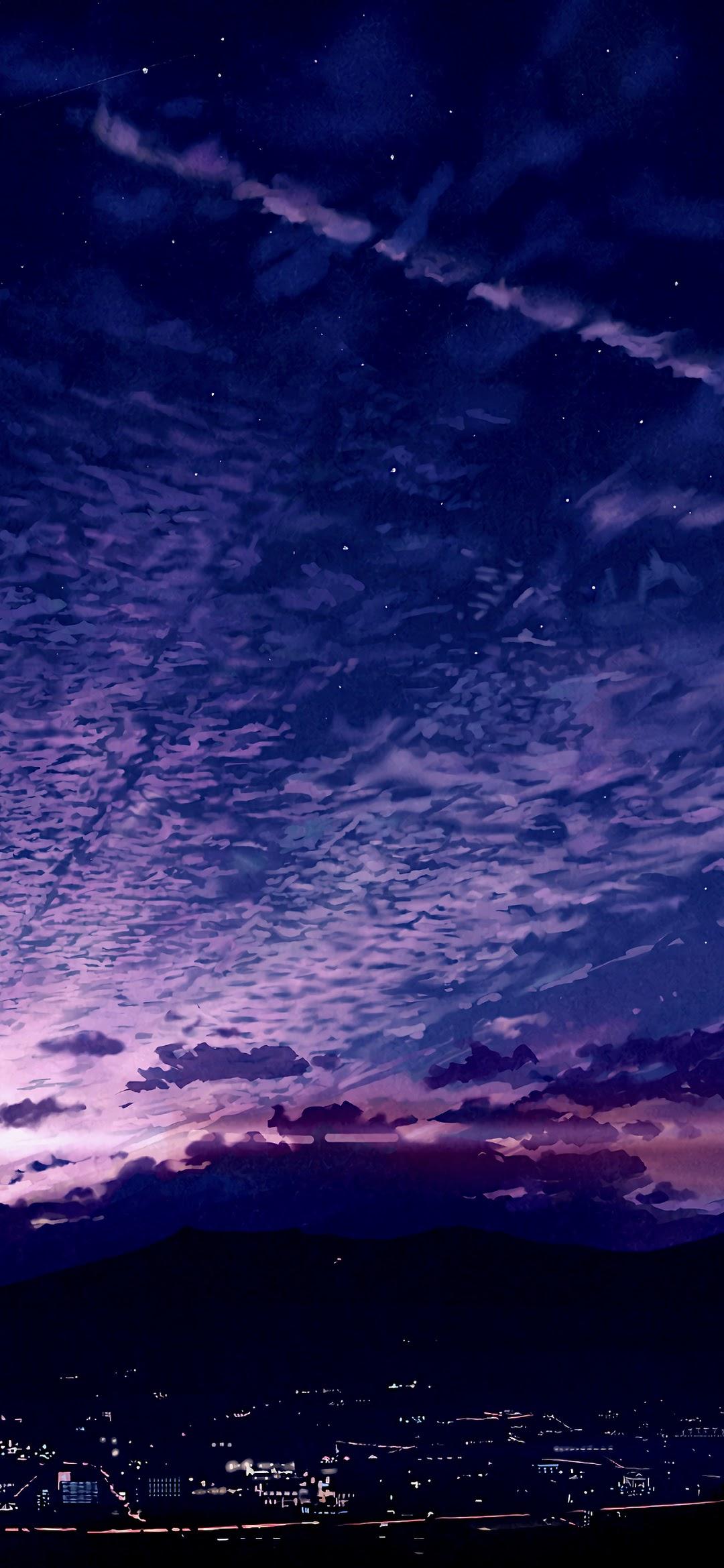 Sunrise City Sky Scenery Anime 4k Wallpaper