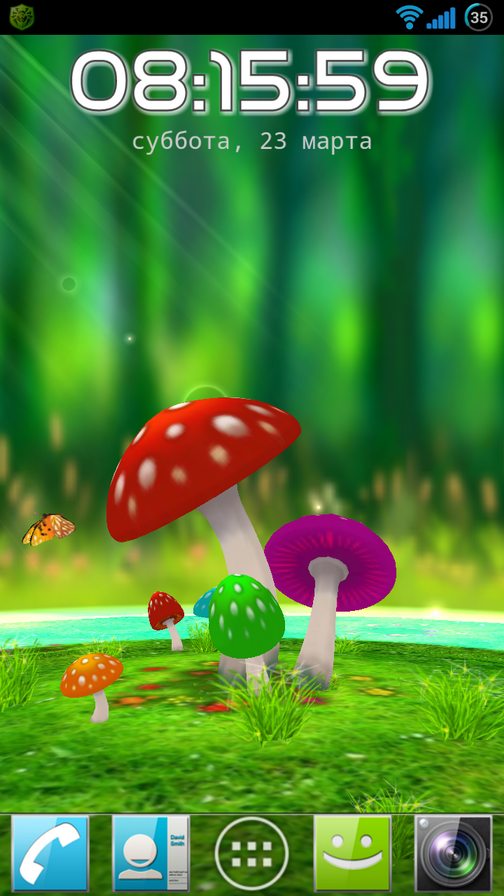 3d Mushroom Wallpaper