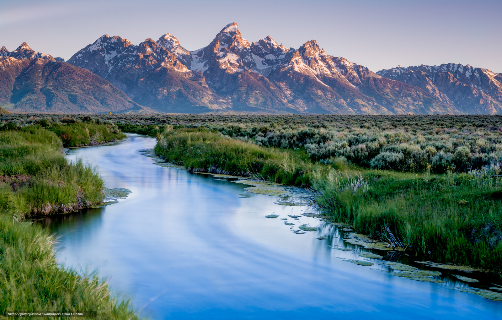 Wallpaper Irrigation Grand Teton National Park Wyoming Usa