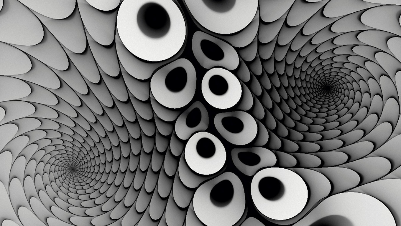 Black and white illusion HD wallpapers | Pxfuel