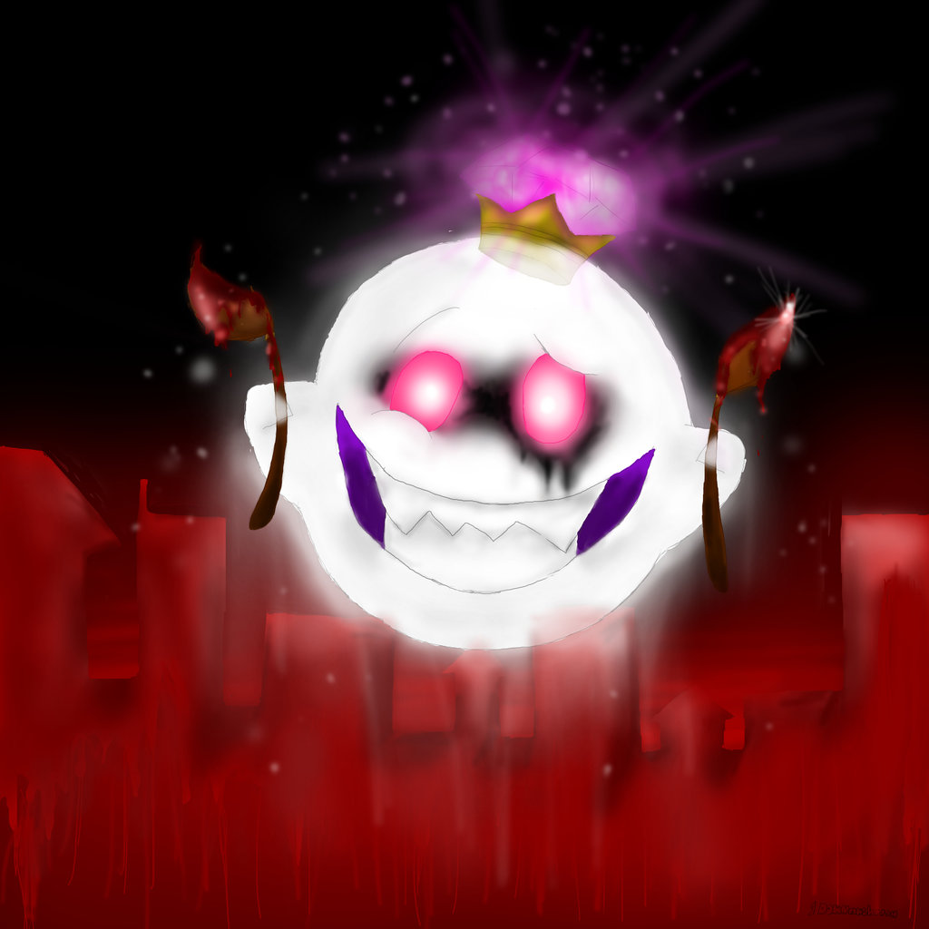 King Boo Is Painting The Town Red By 1downmushroom