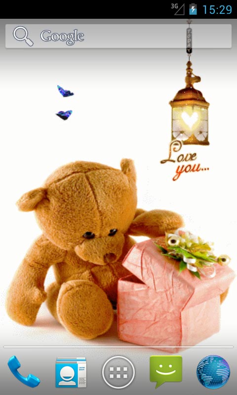 Teddy Bears Clock Live Wallpaper Screensaver