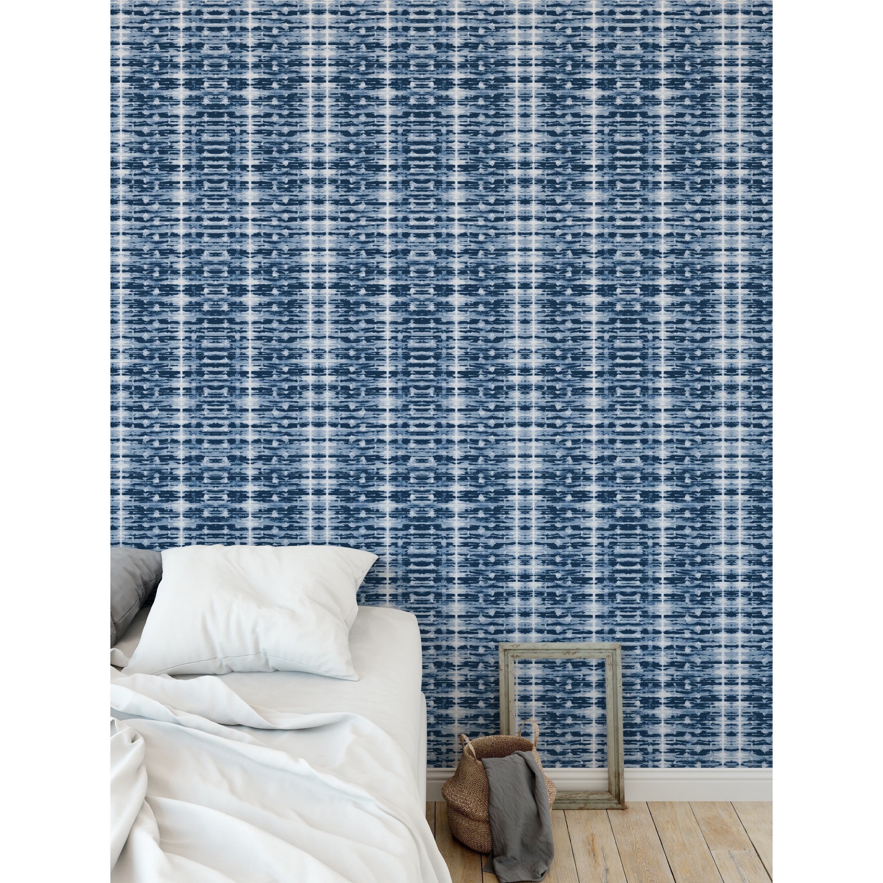 Shop Elle Decor Xray Shibori Indigo Peel And Stick Wallpaper By
