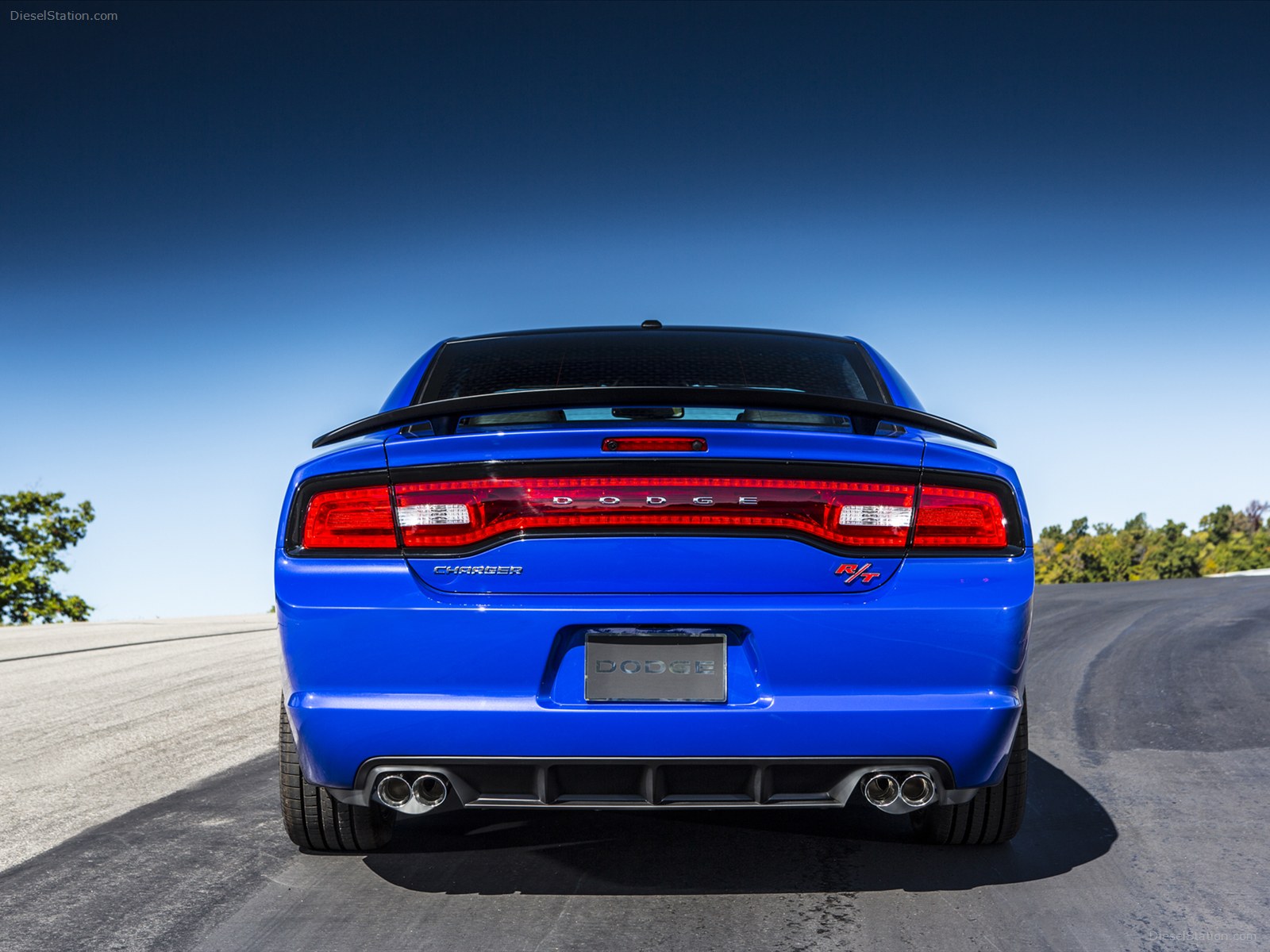 Dodge Charger Blue Back Wallpaper With