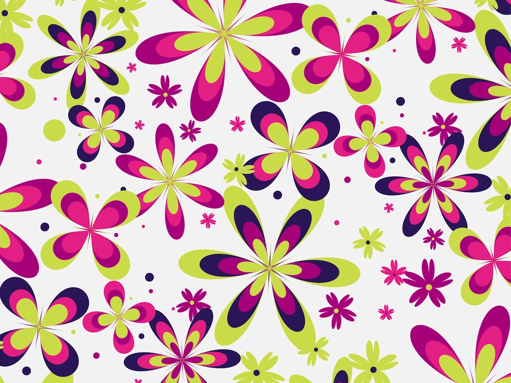 Girly Patterns Wallpaper Cute Floral Pattern Vector