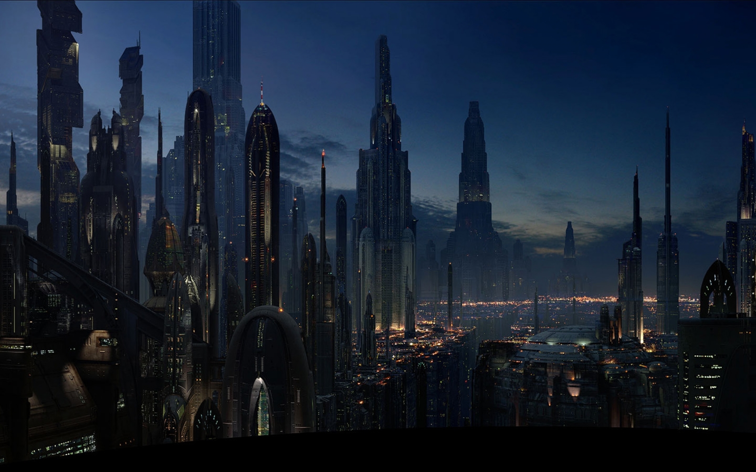 Landscape HD Coruscant Star Wars Wallpaper