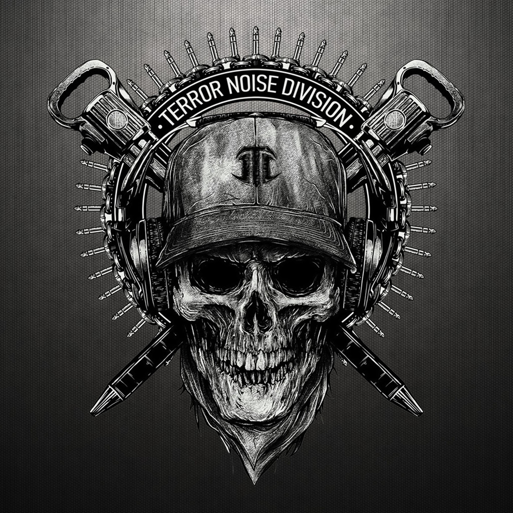 Terror Noise Division Skull Logo iPad Wallpaper