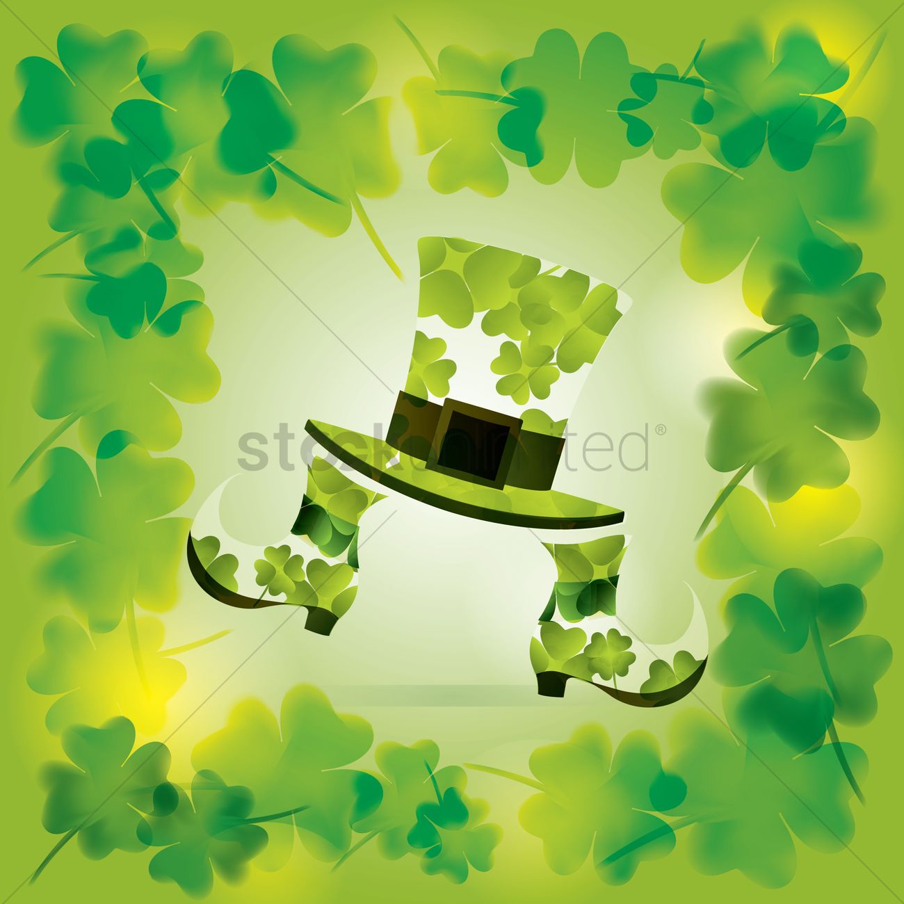 St Patrick S Day Wallpaper Vector Image Stockunlimited
