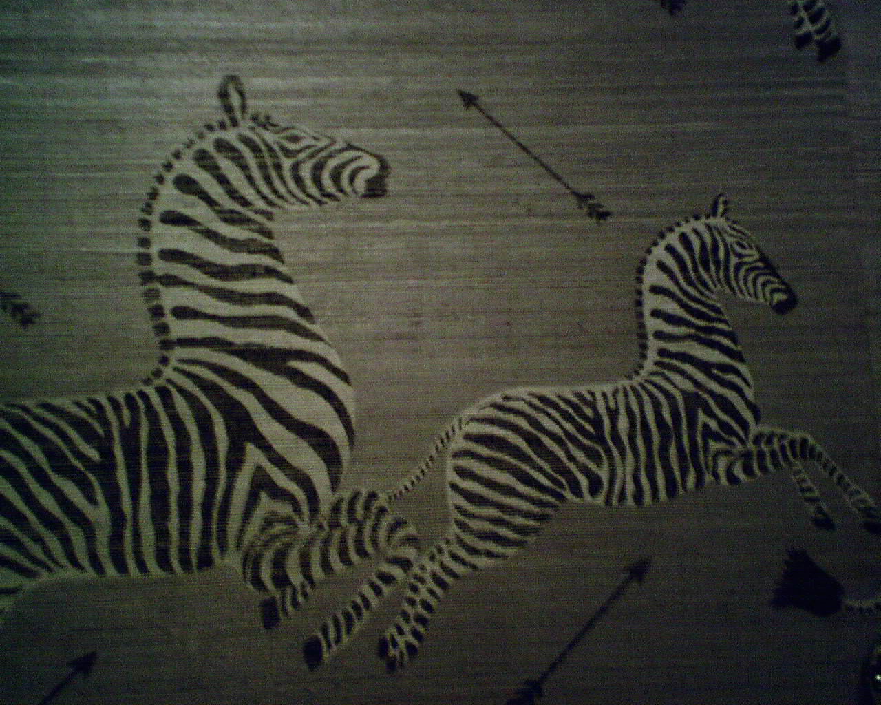 scalamandre zebra wallpaper sample