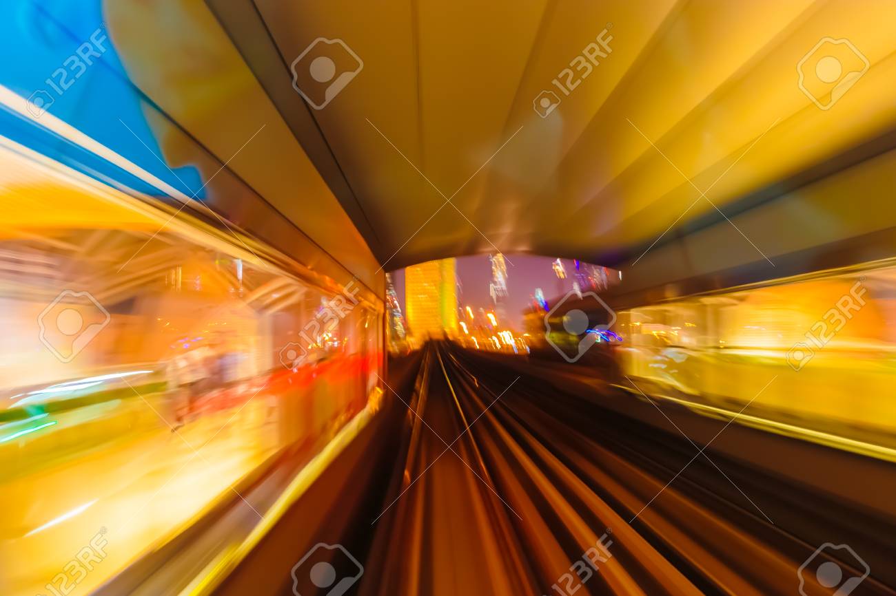 Abstract Background Metro Subway Tracks Blur Stock Photo Picture