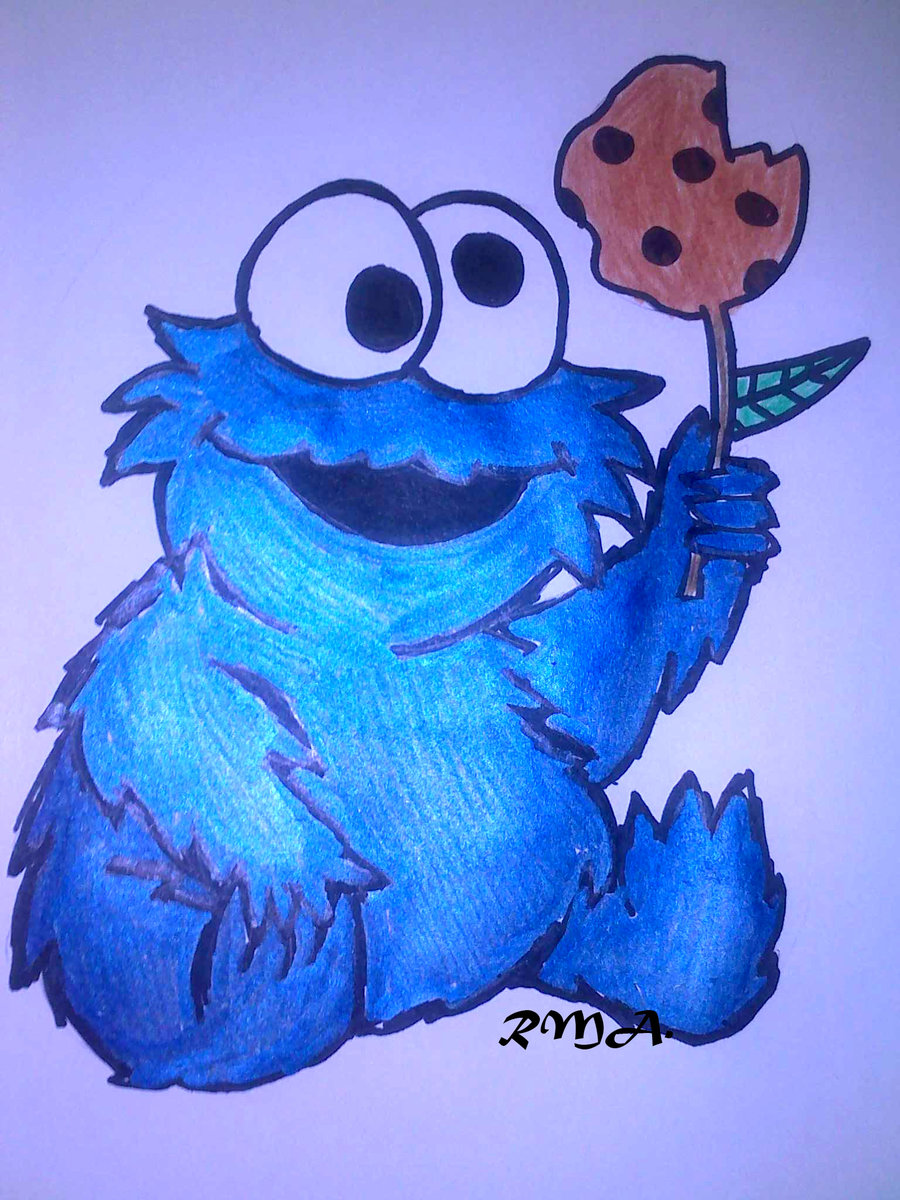 Baby Cookie Monster By Radaamary