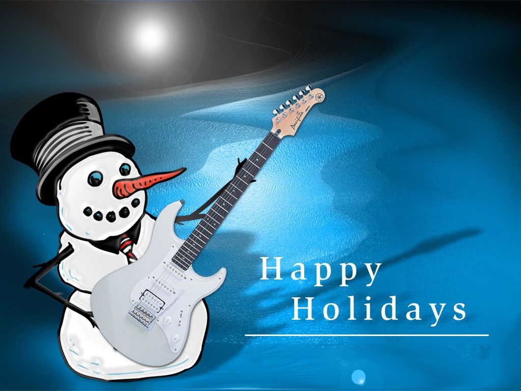 Christmas Snowman Desktop Wallpaper