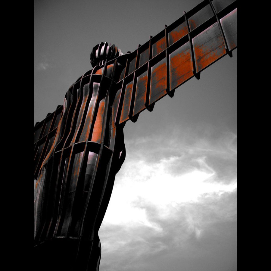 Angel Of The North Rustic Effect Stunning Print