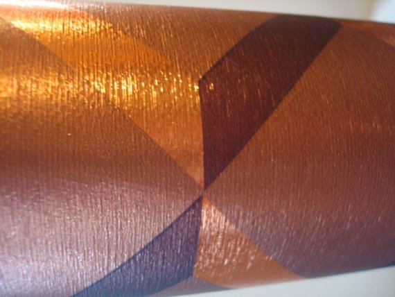 Vtg Wallpaper Wall Paper Copper Textured by judygovintage on Etsy