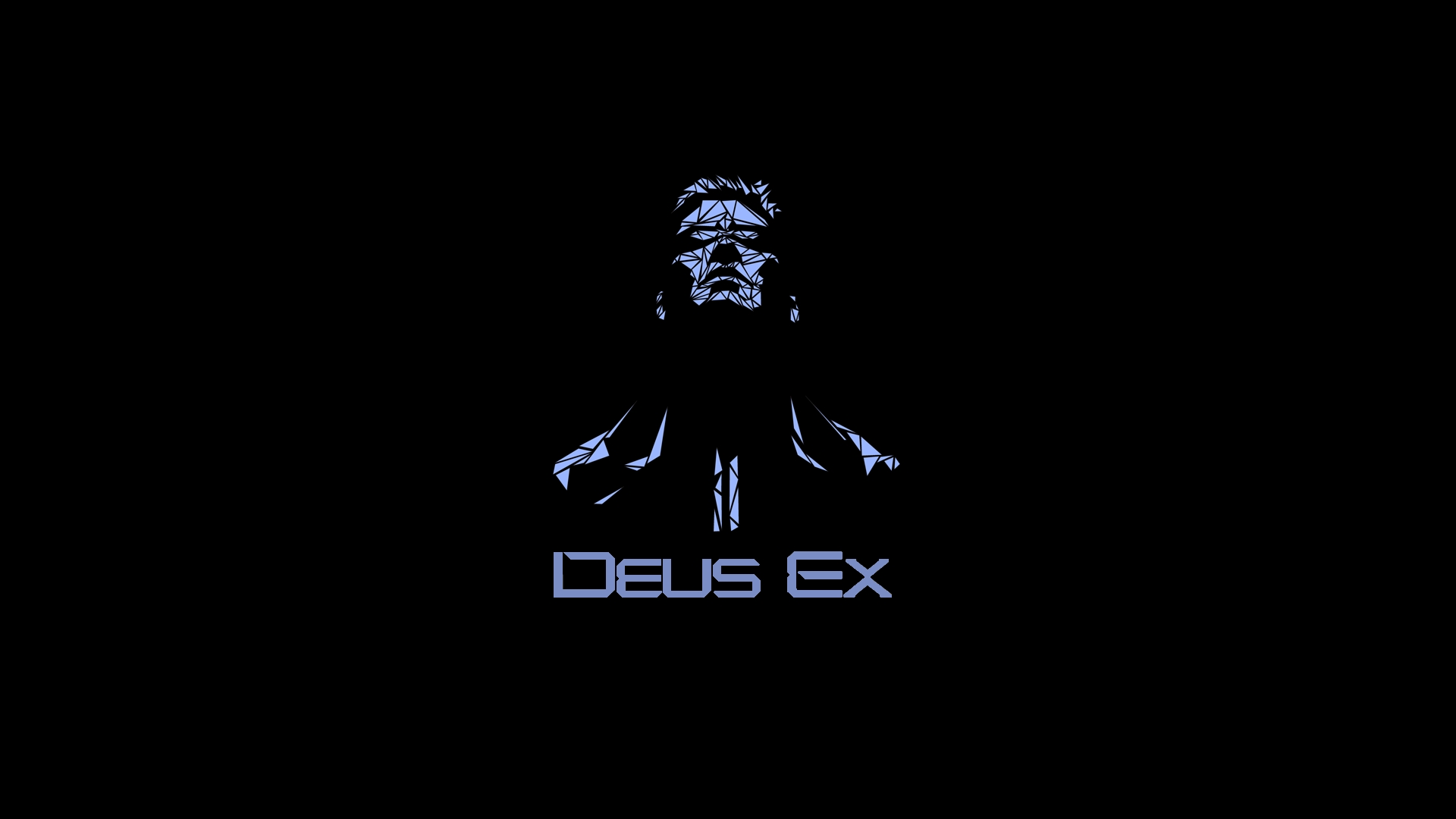 Wallpaper Deus Ex Face Look Name Full HD 1080p
