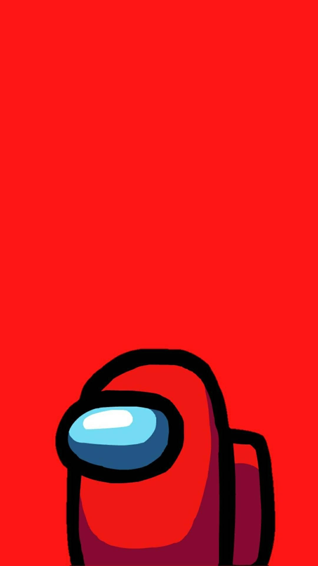 Among Us Red Background Wallpaper
