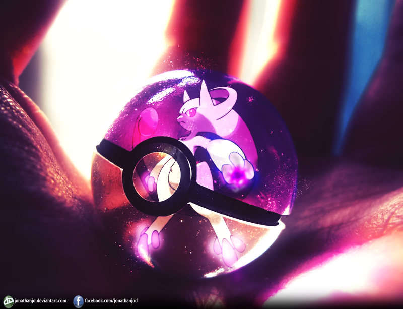Pokemon Wallpaper Mewtwo And Mew Y Into The Pokeball By