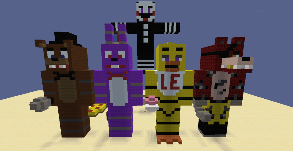 Fnaf Characters Puppet Minecraft Style By Brosmasher777 On