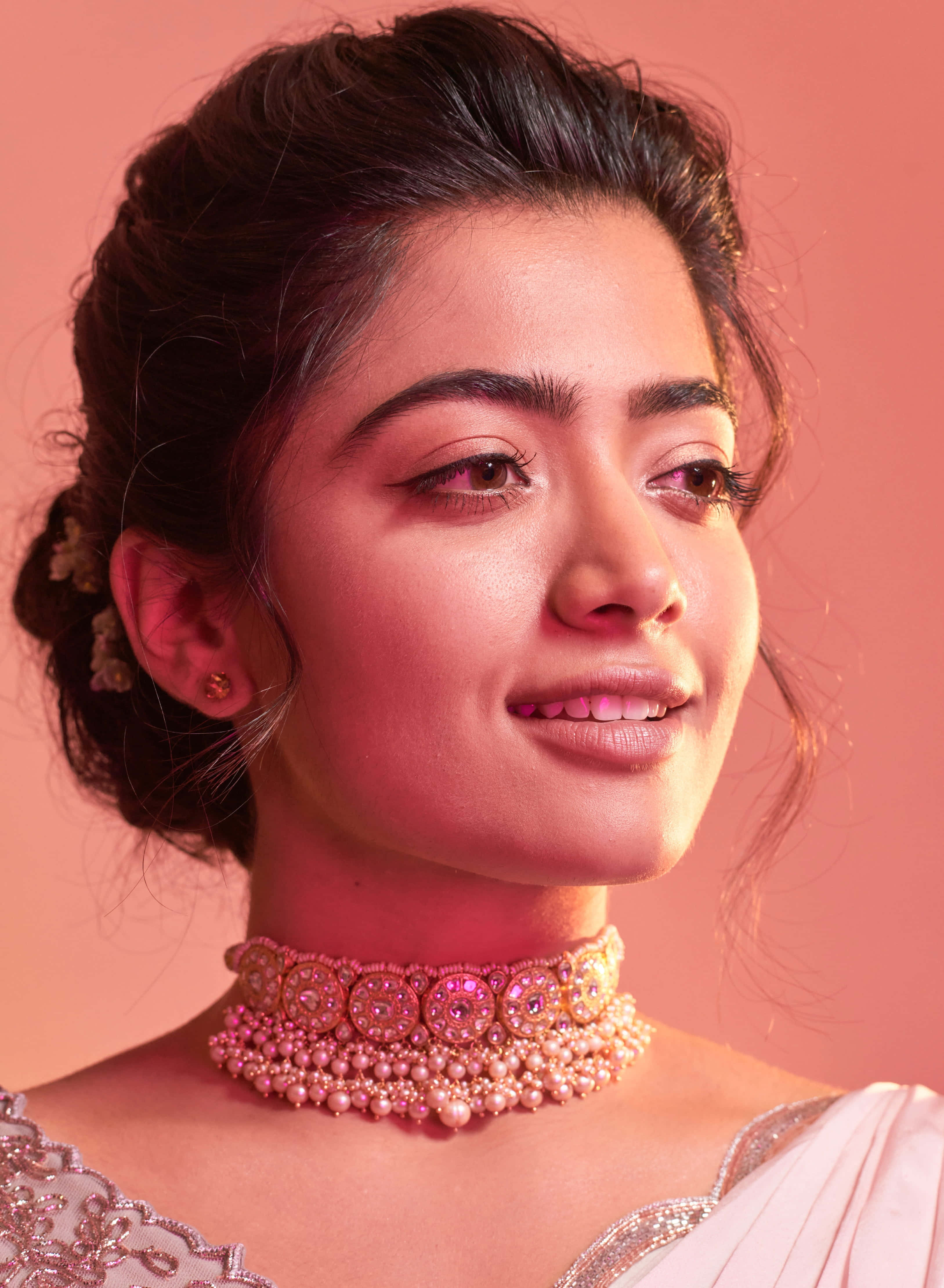 Baixe Pap Is De Parede Do Retratoda Atriz Rashmika Mandanna Em Alta Wallpaper