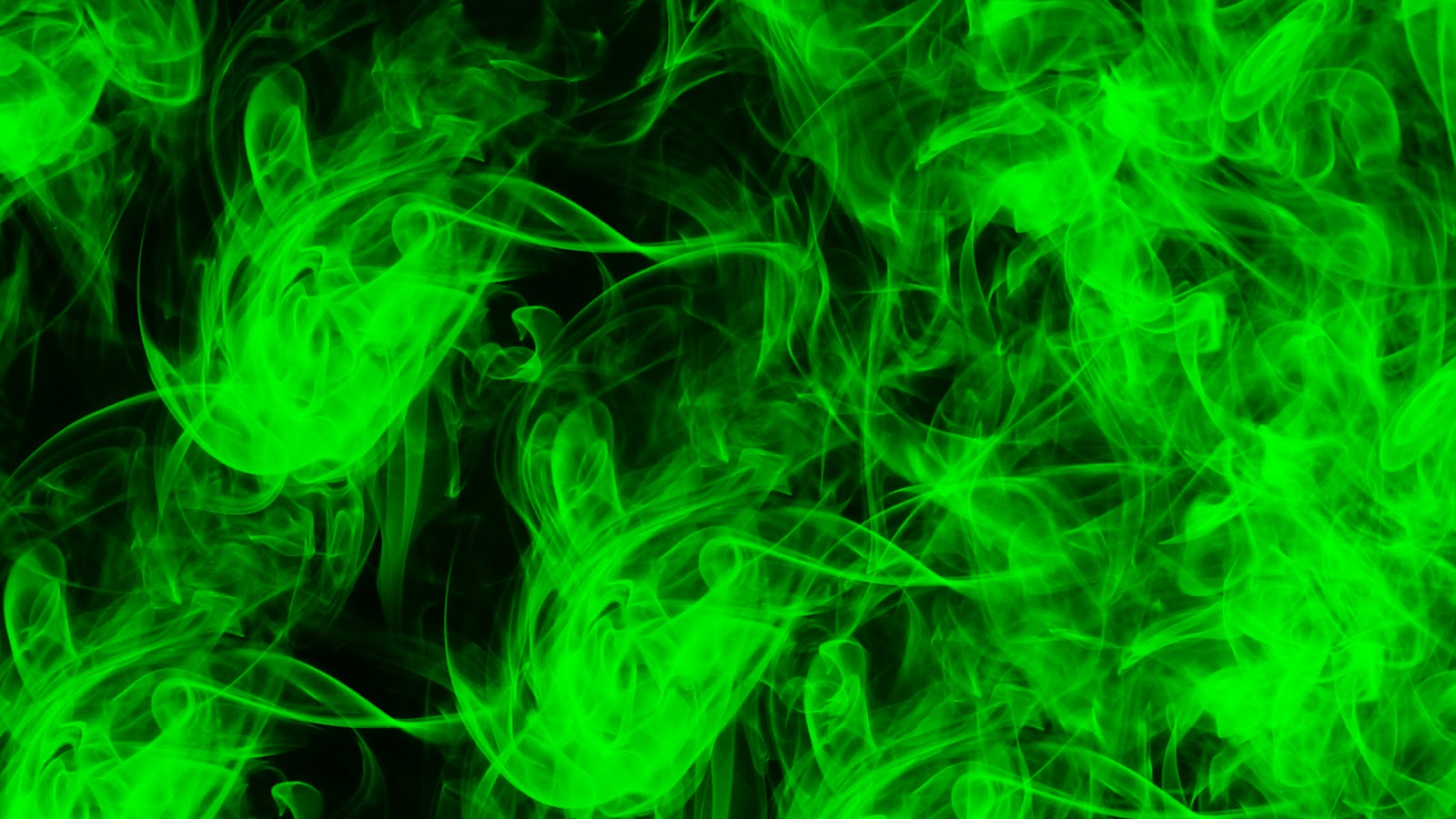 Lime Green Fire Abstract Desktop