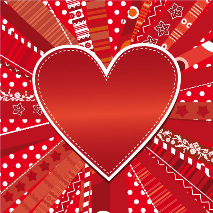 Heart shape pattern background vectors Bing Gallery