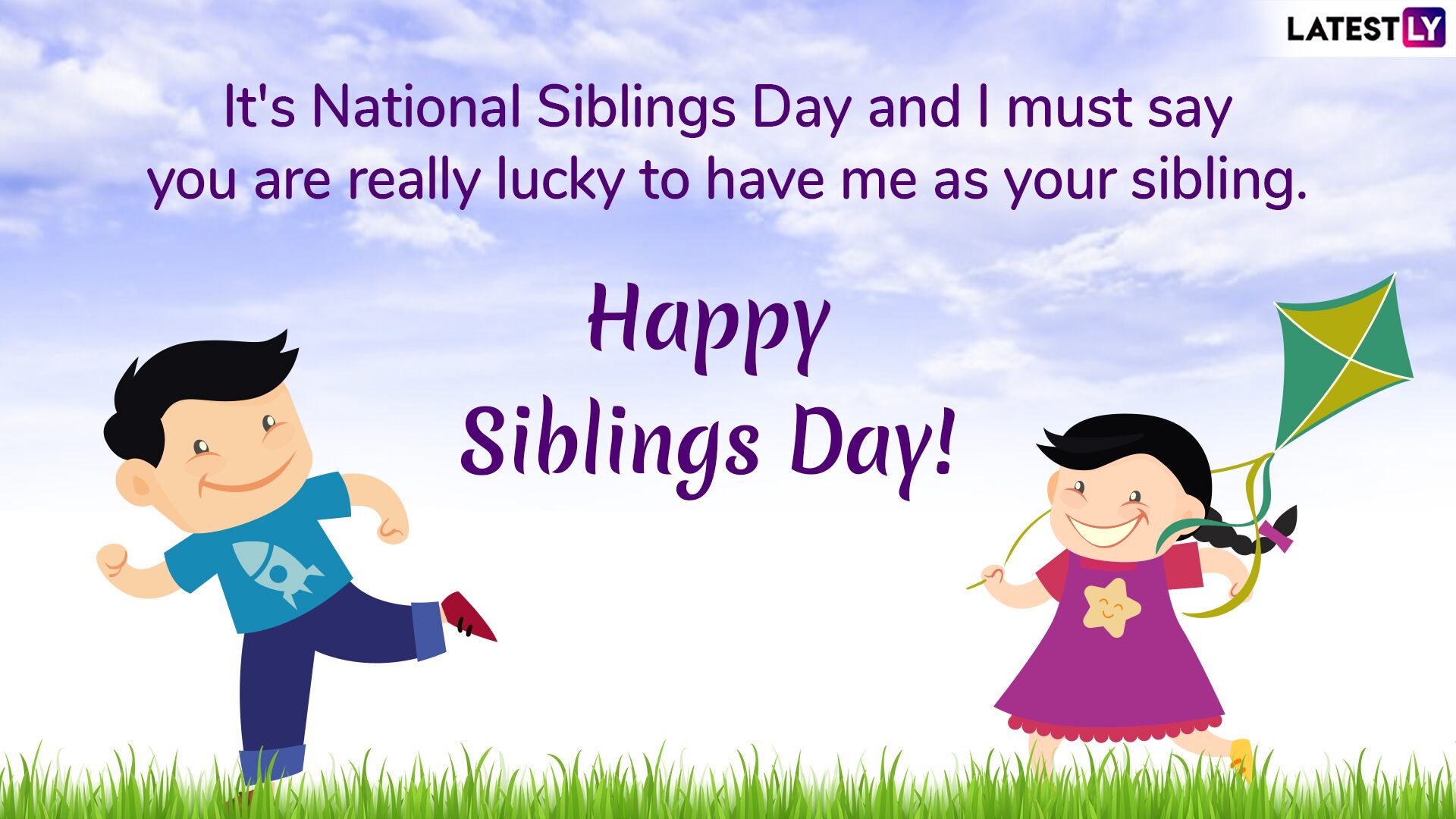 National Siblings Day Clip Art