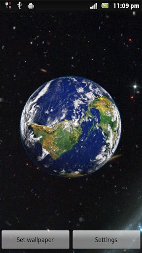 Bigger Moving Earth Live Wallpaper For Android Screenshot