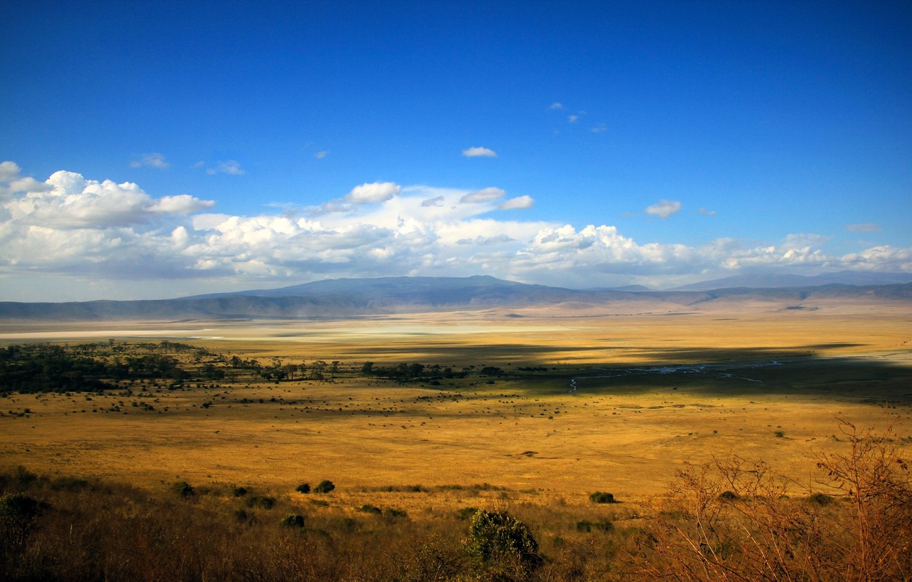 Wallpaper Field The Sky Clouds Steppe River Dal Space