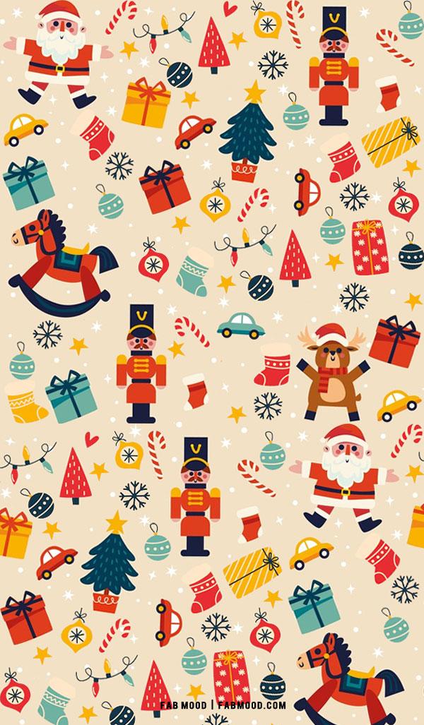 Christmas Aesthetic Wallpaper Nutcracker Santa