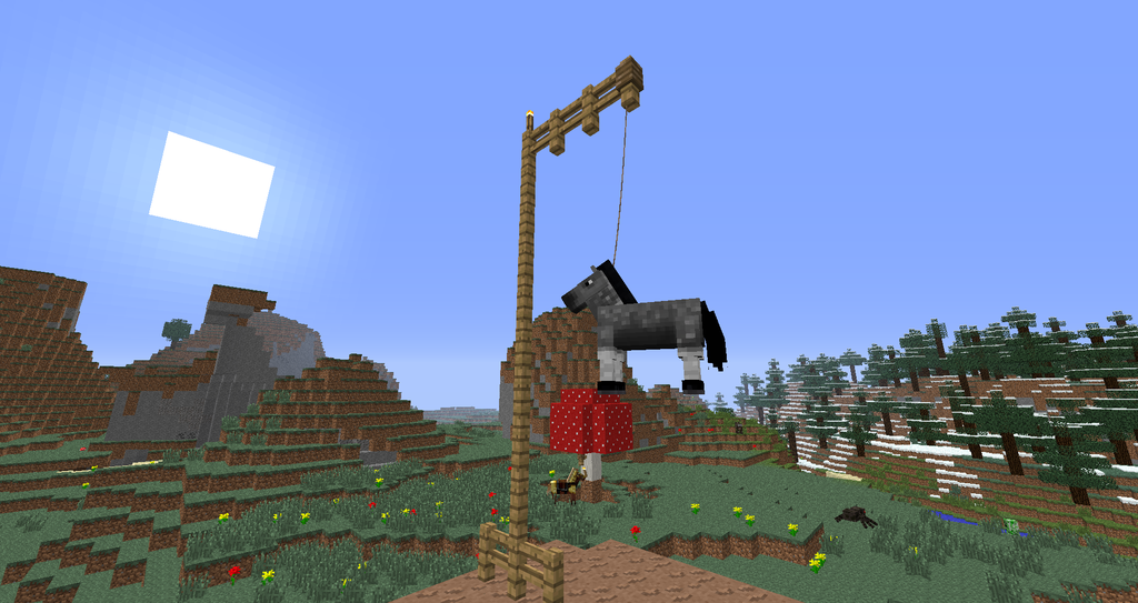 Minecraft Horse Hung Out To Dry Lol By Zozozay