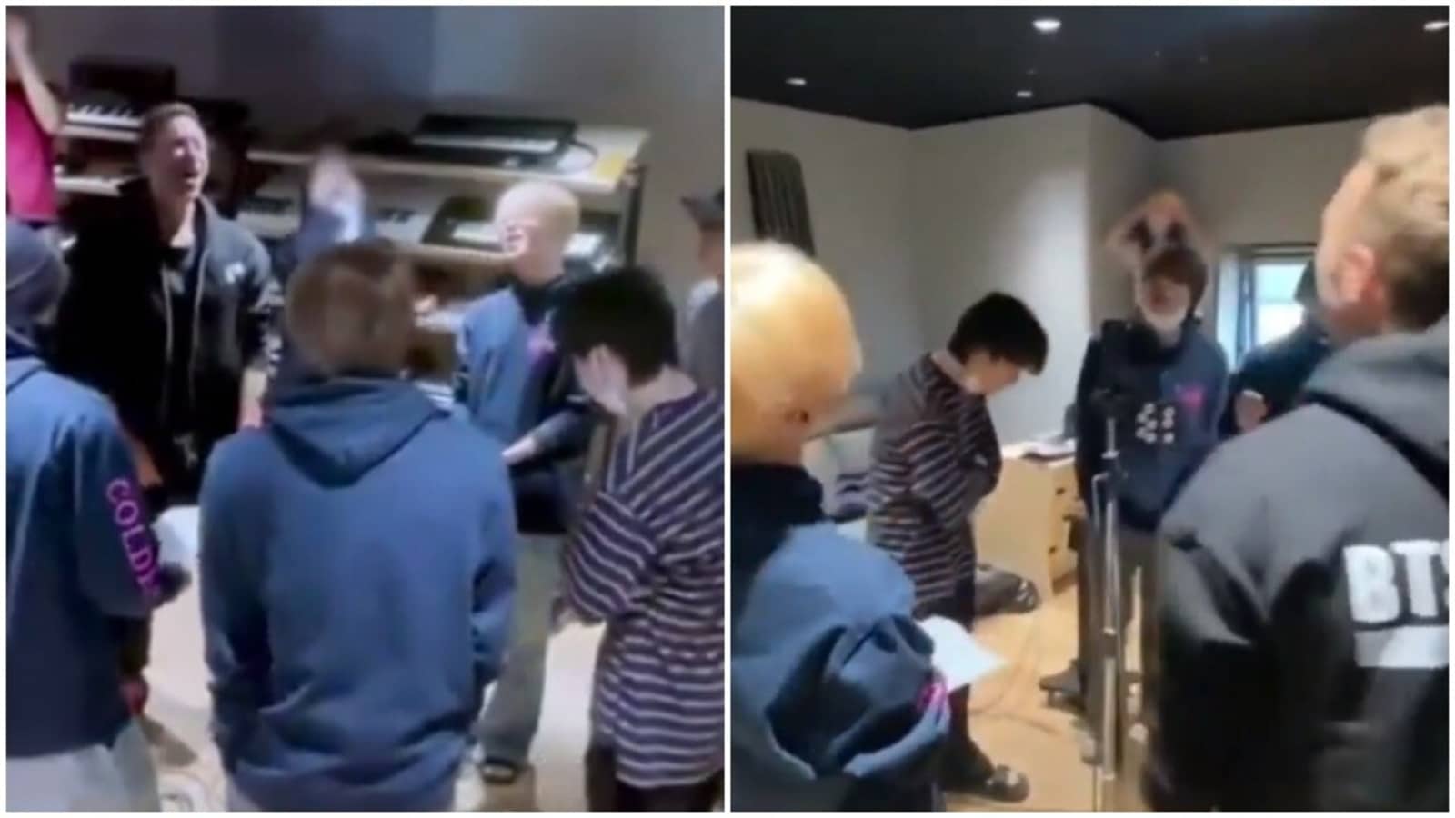 Bts Shares Glimpse As They Groove With Coldplay S Chris Martin To
