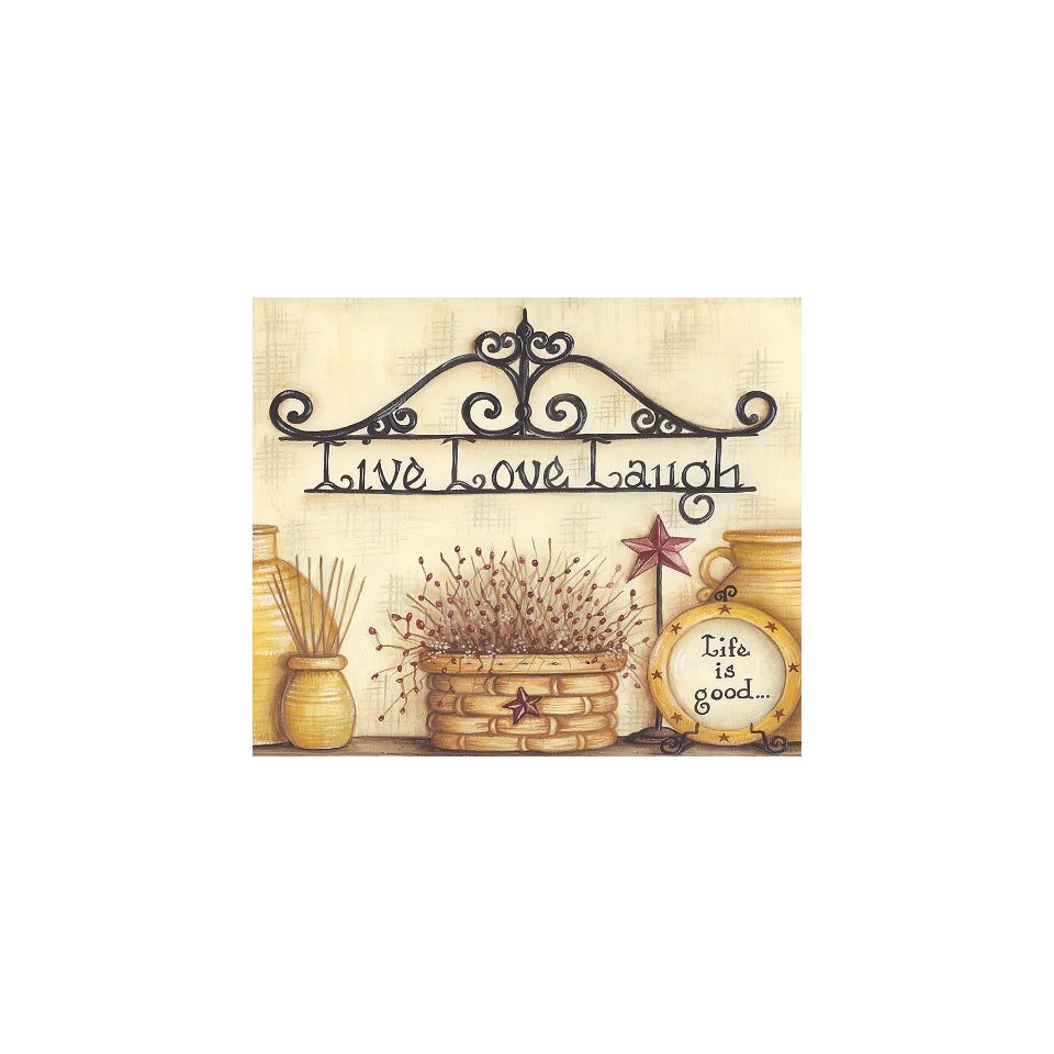 In Live Love Laugh Wallpaper Border Home Improvement