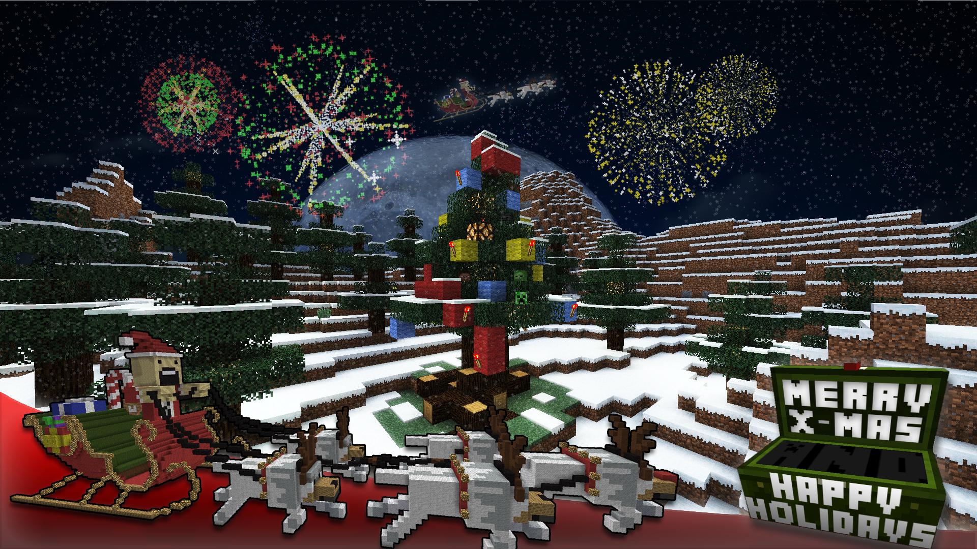 Christmas Minecraft Wallpaper On