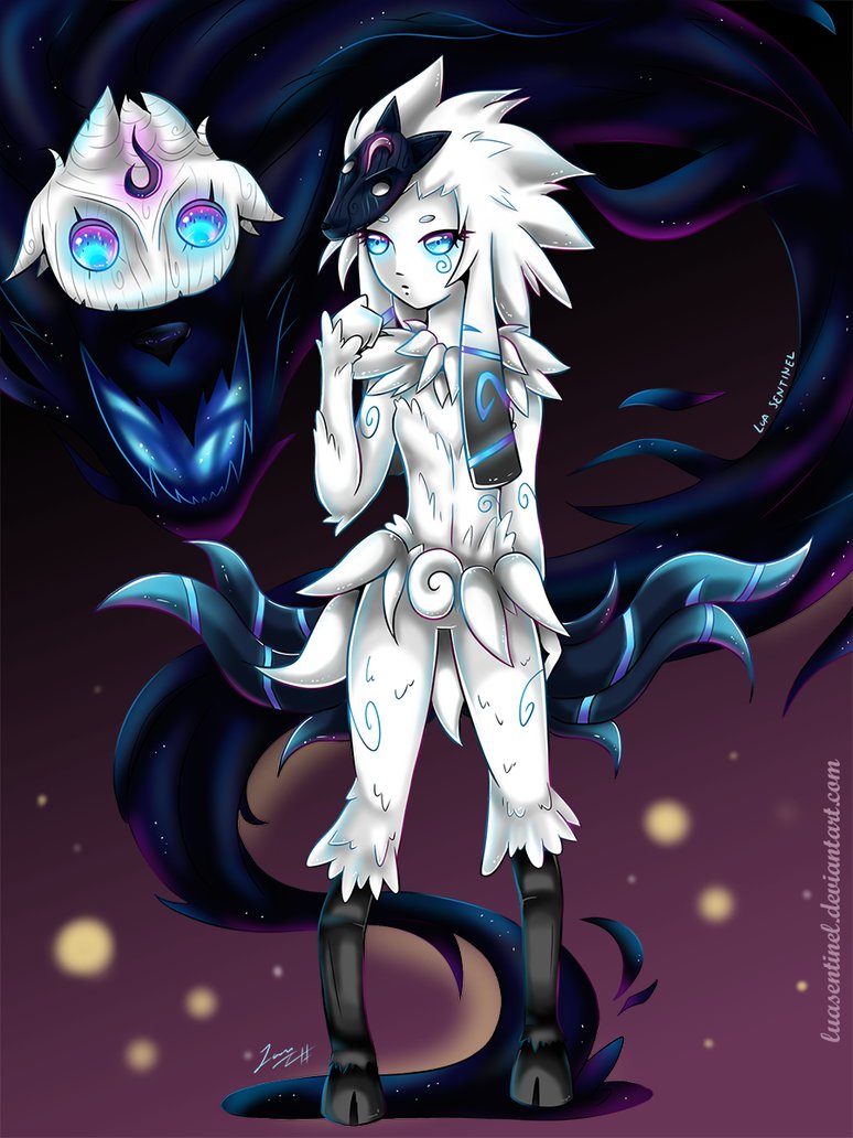 LoL Kindred with speedpaint by LuaSentinel on
