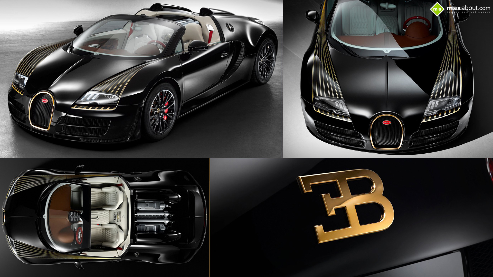Bugatti Veyron Black Bess HD Desktop Wallpaper High