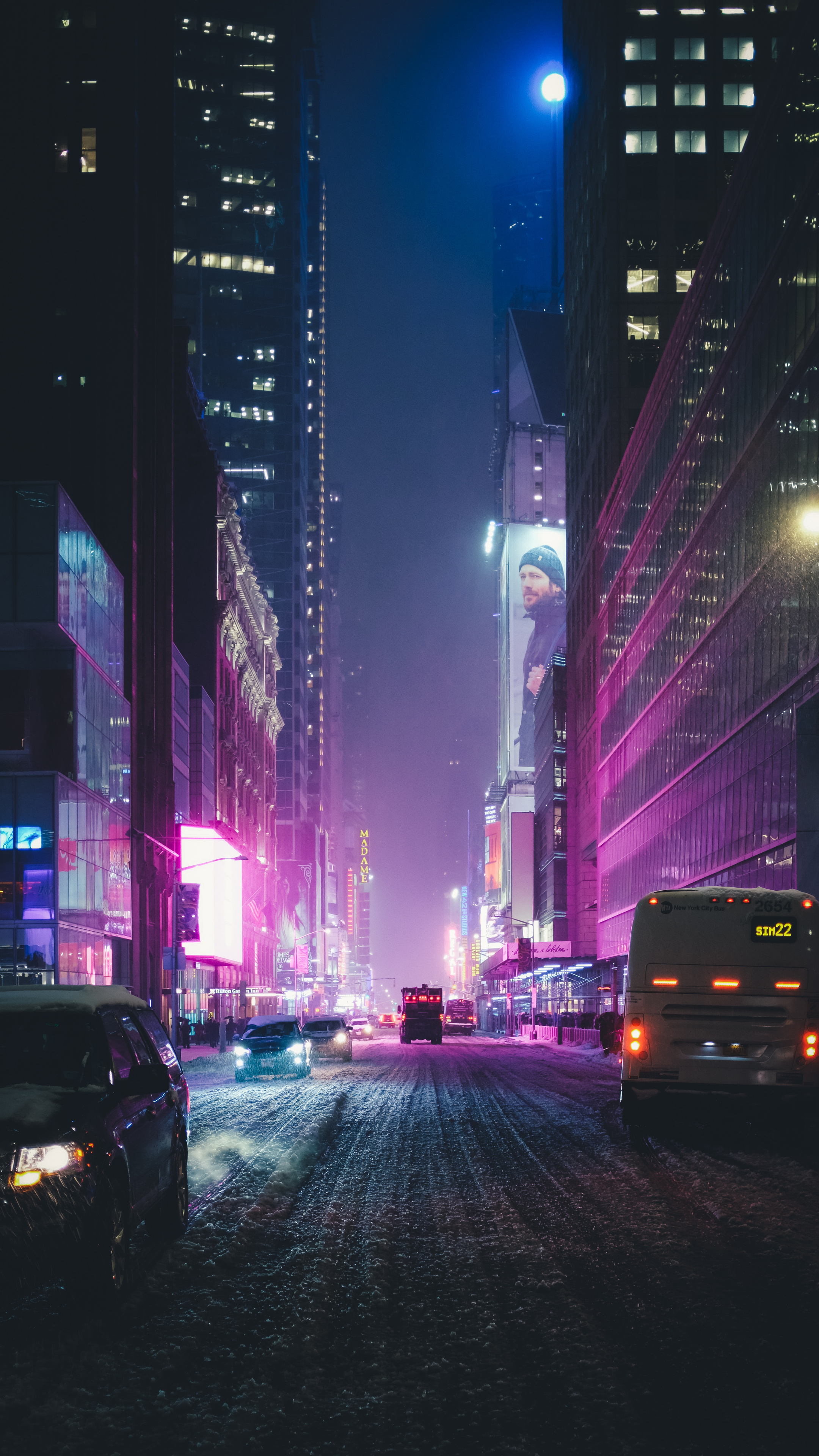 Night City Street Neon Lights 4k Sony Xperia X Xz Z5 Premium HD Wallpaper Image