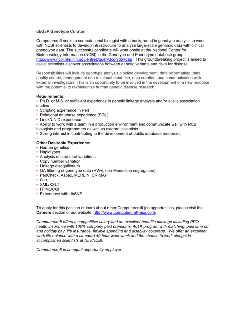 Dbgap Genotype Curator
