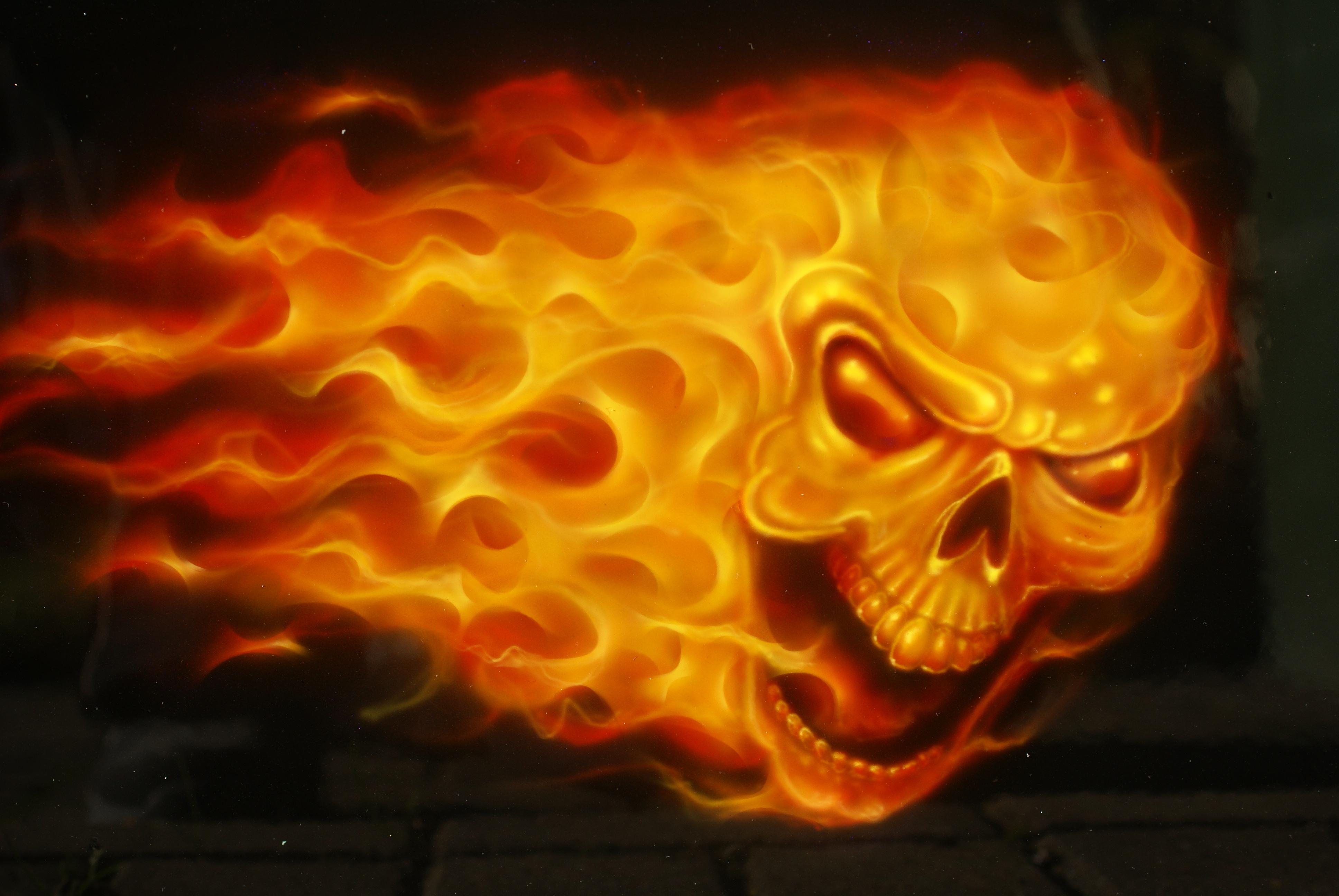 Fire Skull Wallpaper