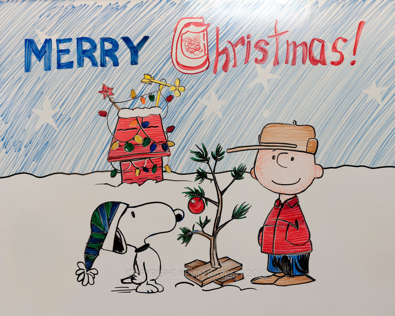 Merry Christmas Charlie Brown Dry Erase By Mybearjana