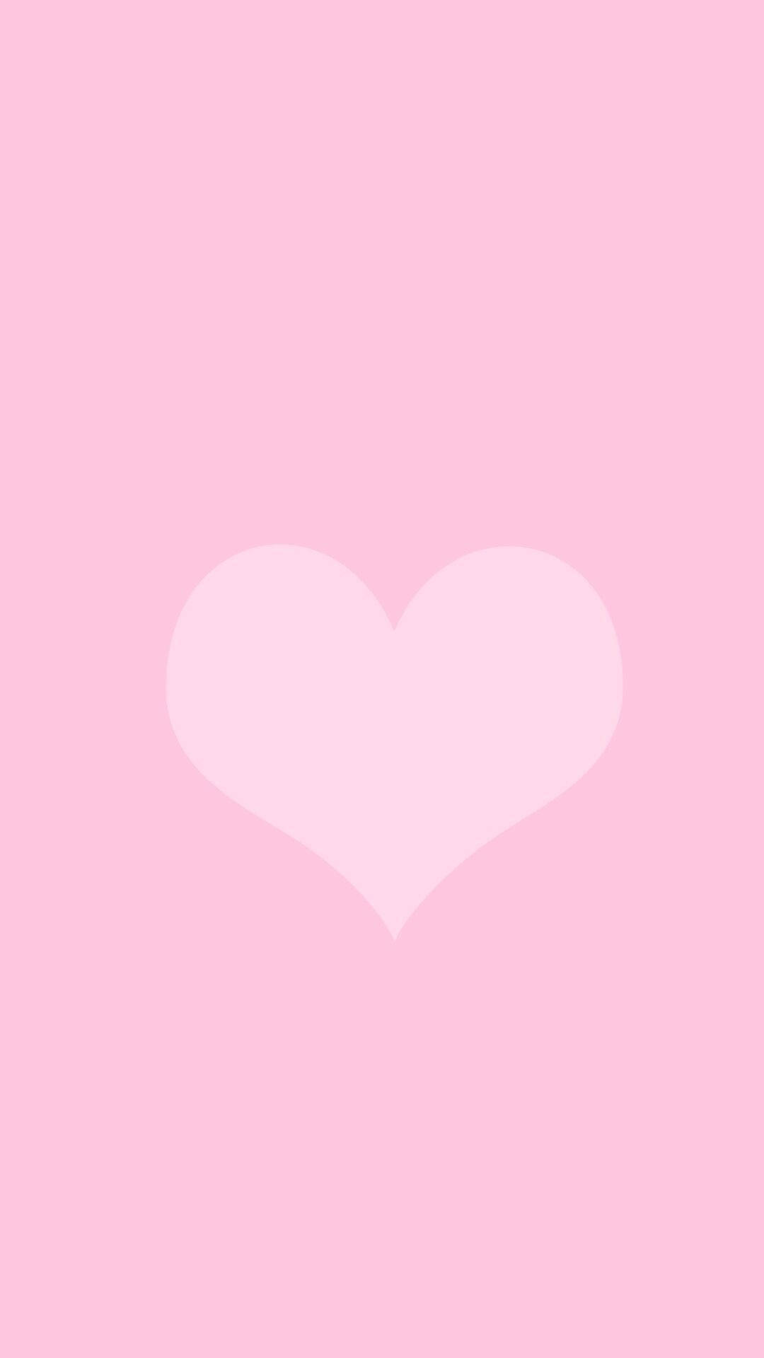 Aesthetic Pink iPhone Pastel Heart Wallpaper