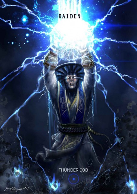 Mortal Kombat X Wallpaper Raiden Thunder God Variation Fanart By