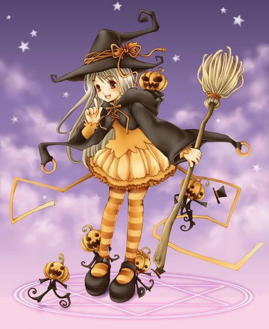 cute witch   posted on halloween clipart backgrounds P