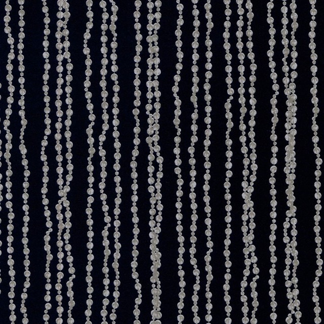  Shadows on the Wall Silver Pearls on Navy Wallpaper eclectic wallpaper