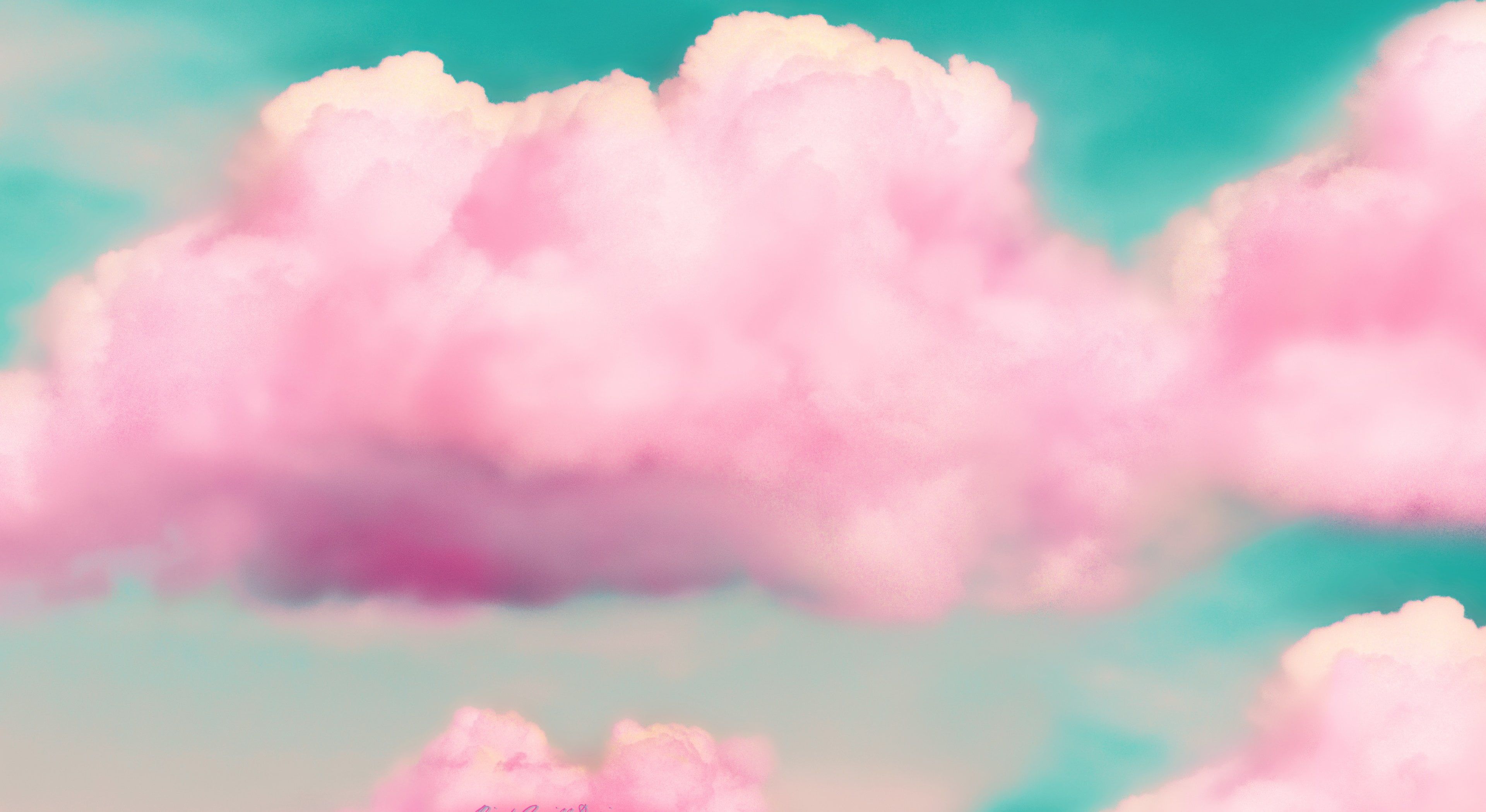 Pink Clouds Artist Artwork Digital Art HD 4k Wallpaper
