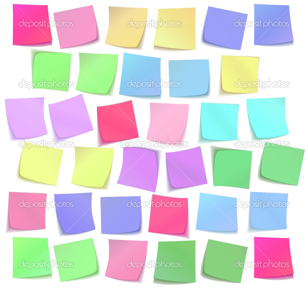 Color Sticky Notes Wallpaper S