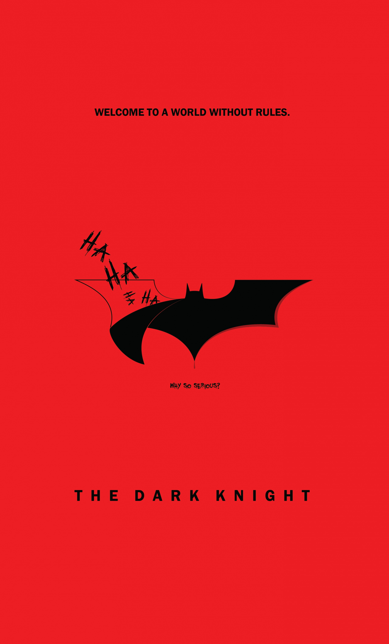 Batman The Dark Knight Why So Serious Funny Minimal